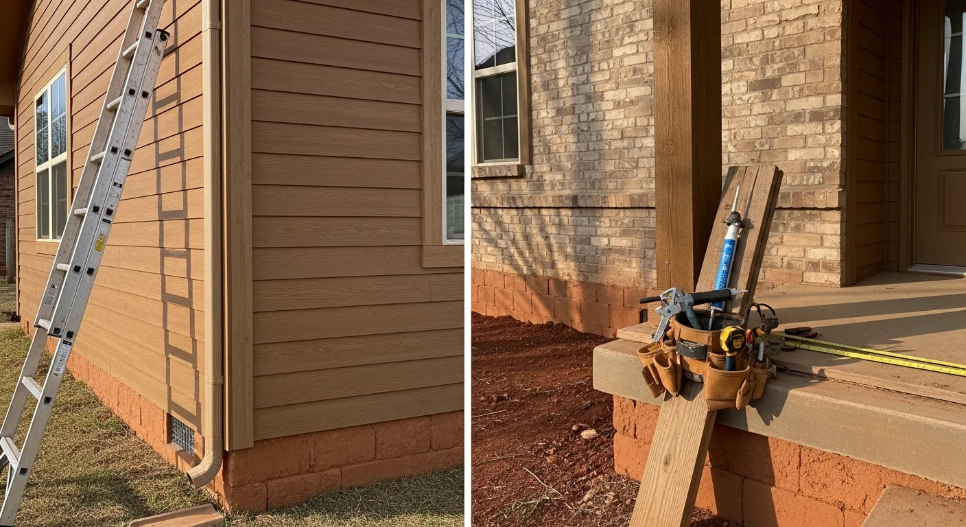 General contractor team working on residential construction project