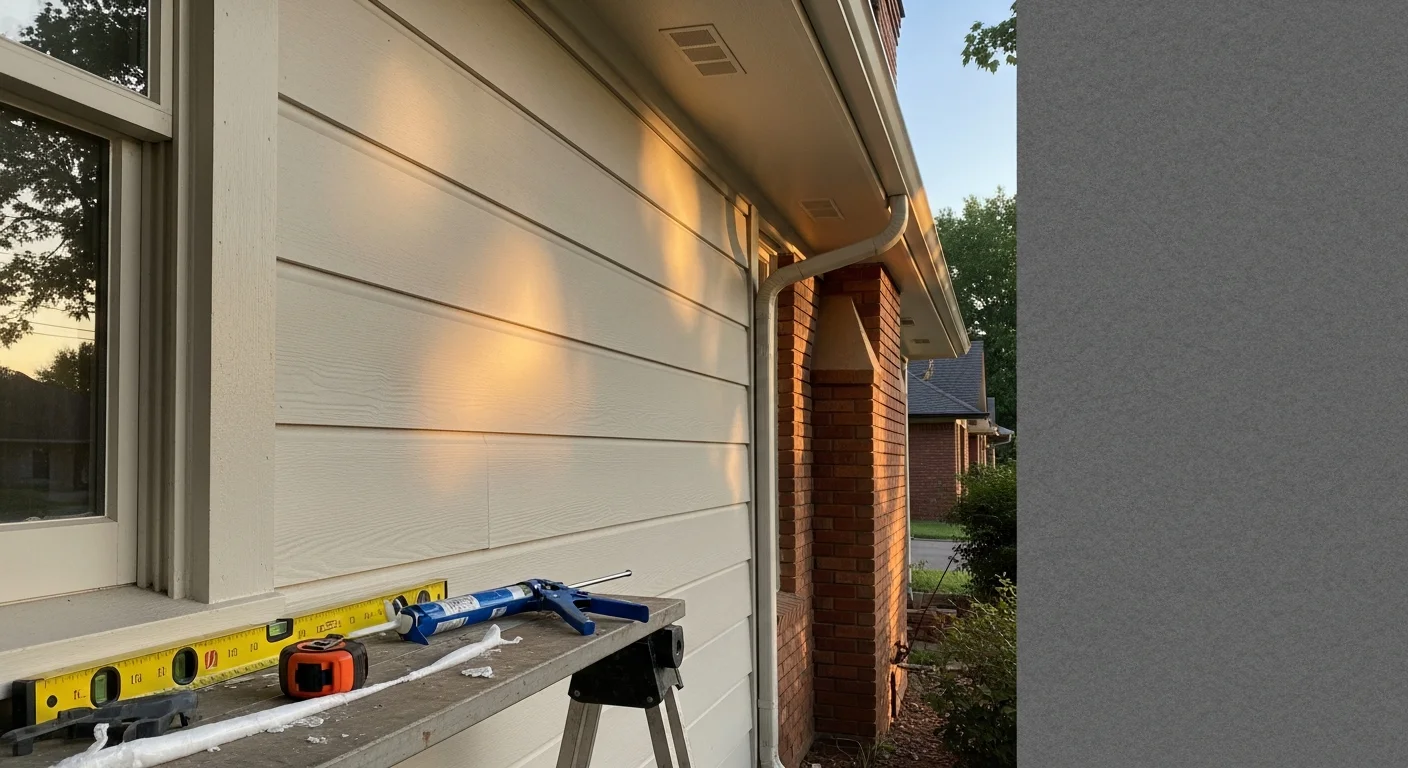 New siding and windows installed on residential home