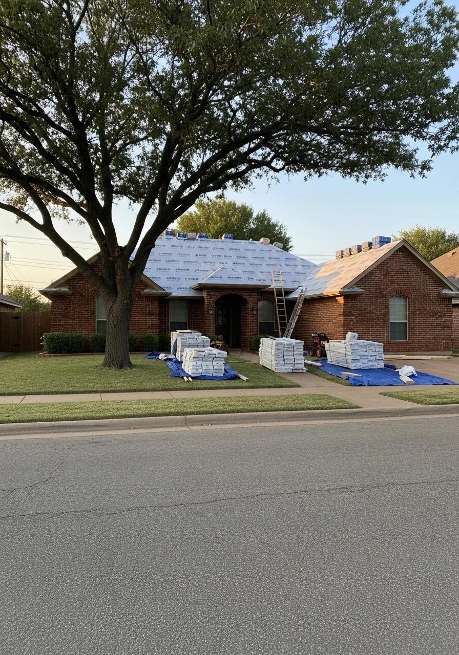 Completed residential renovation in an Oklahoma City neighborhood showing modern finishes and professional workmanship.